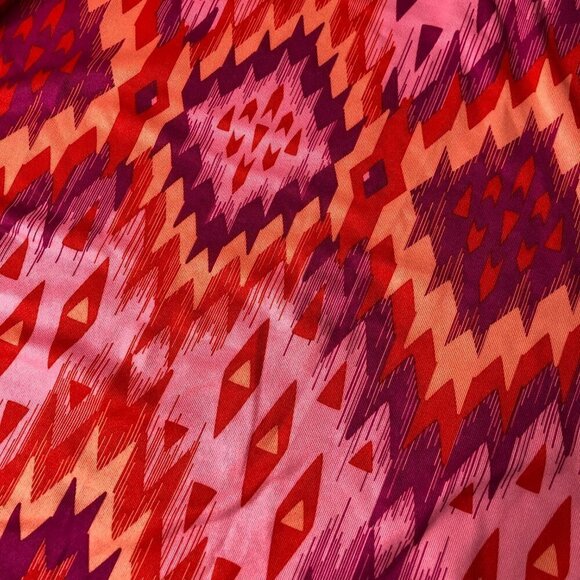 Head Geometric Pink Orange Racerback Active Stretchy Workout Tank Top SIZE SMALL - Picture 2 of 7